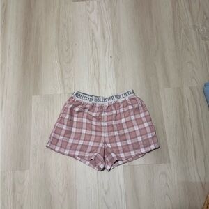 Hollister Gray and Pink Sleep Shorts